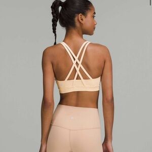 Lululemon energy bra pale linen